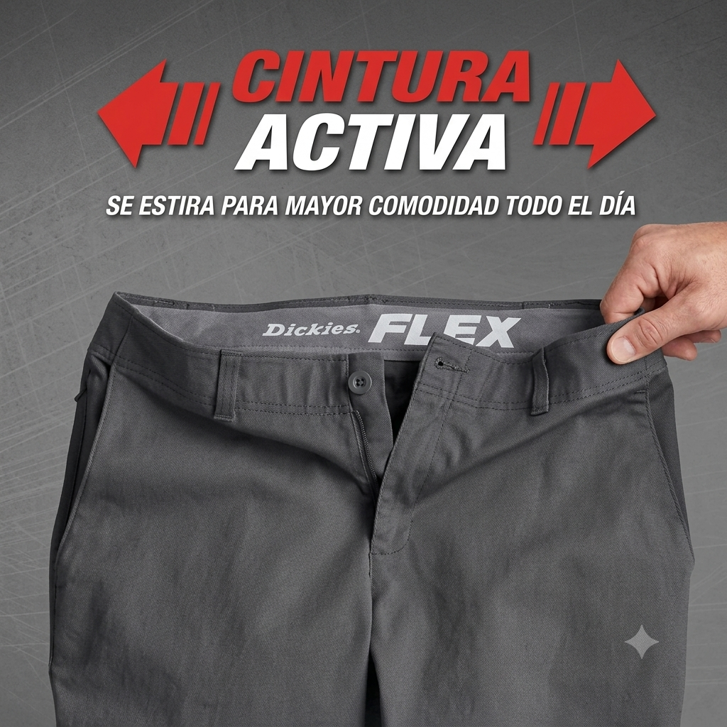 PANTALON ESTILO CHINO DICKIES PARA HOMBRE COLOR RINSED  GRIS CARBON