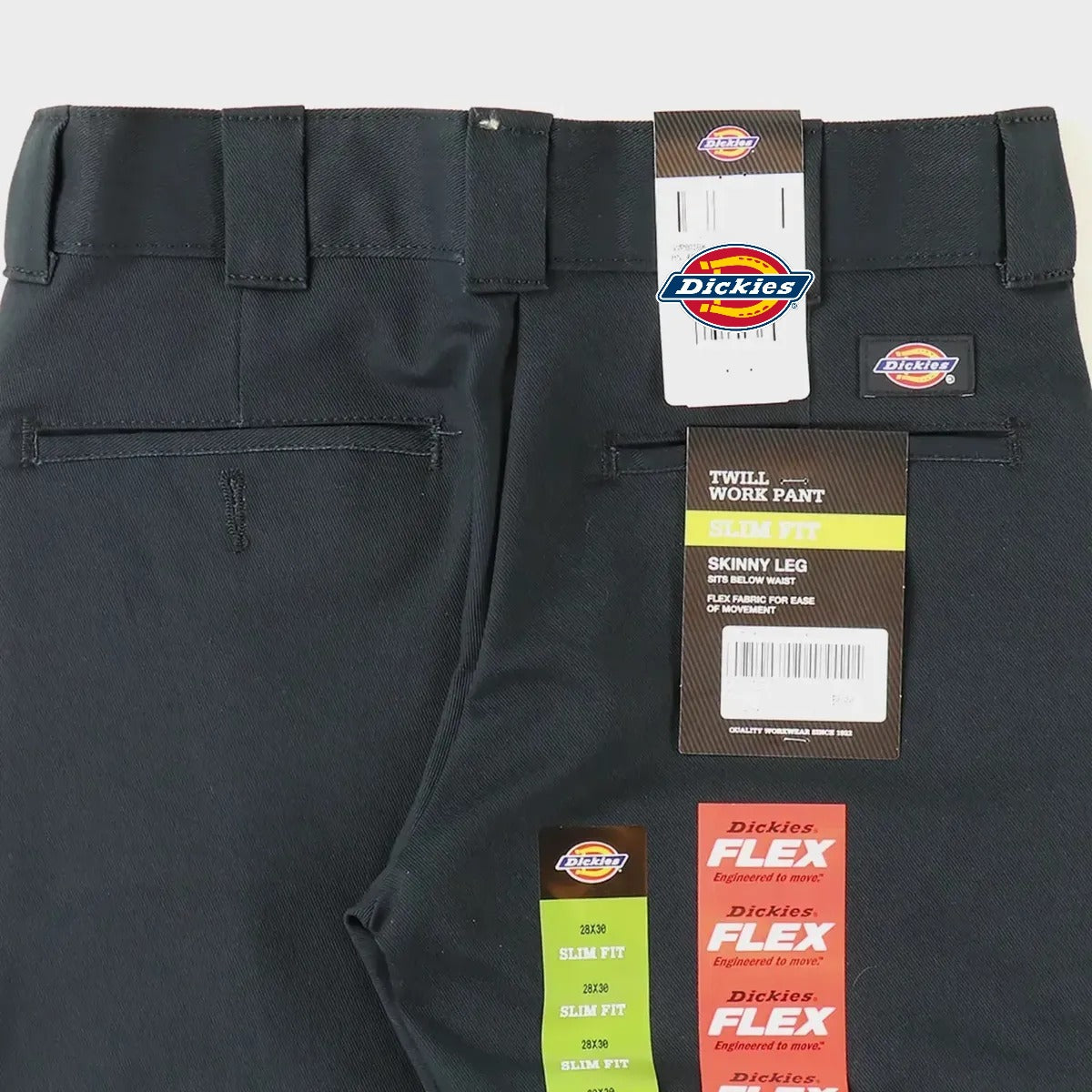 PANTALON DICKIES SLIM SKINNY FIT PARA HOMBRE CON BOLSILLOS COLOR NEGRO
