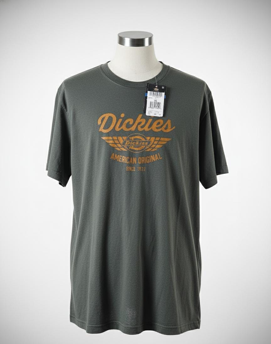 POLO CON GRÁFICO DICKIES FIT AMERICAN PARA HOMBRE COLOR GRIS WS45LSNG