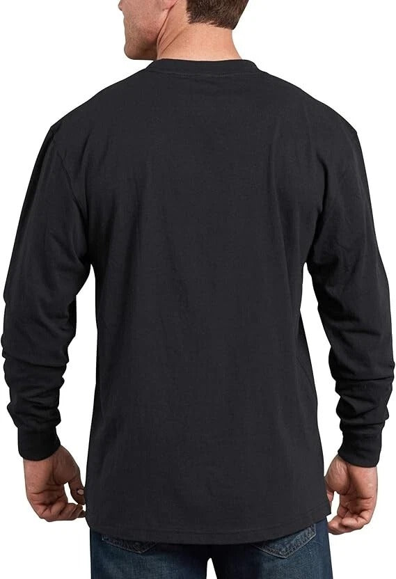 POLO MANGA LARGA DICKIES NEGRO CON LOGO BLANCO