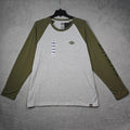 POLO DICKIES MANGA LARGA GRIS CON VERDE
