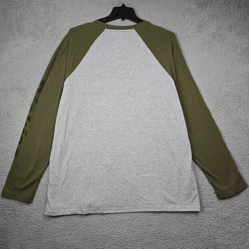 POLO DICKIES MANGA LARGA GRIS CON VERDE