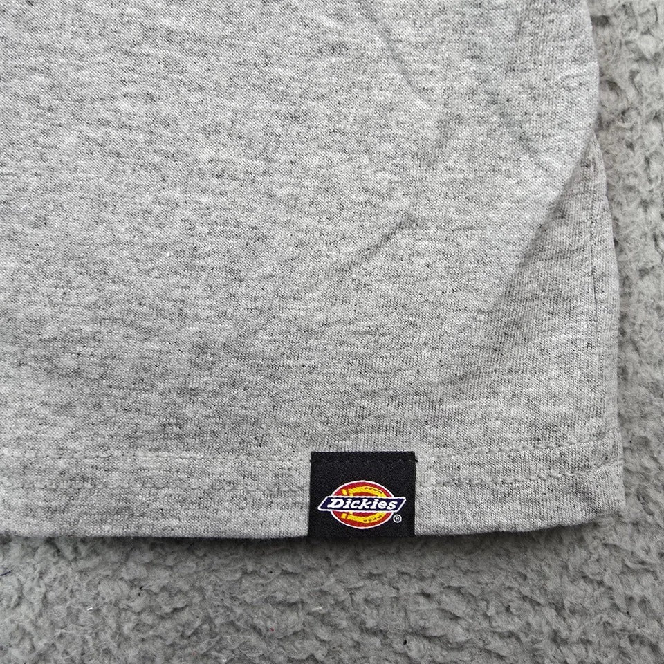 POLO DICKIES MANGA LARGA GRIS CON VERDE