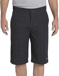 SHORT DICKIES A CUADROS COLOR CARBON CHARCOAL HOMBRE