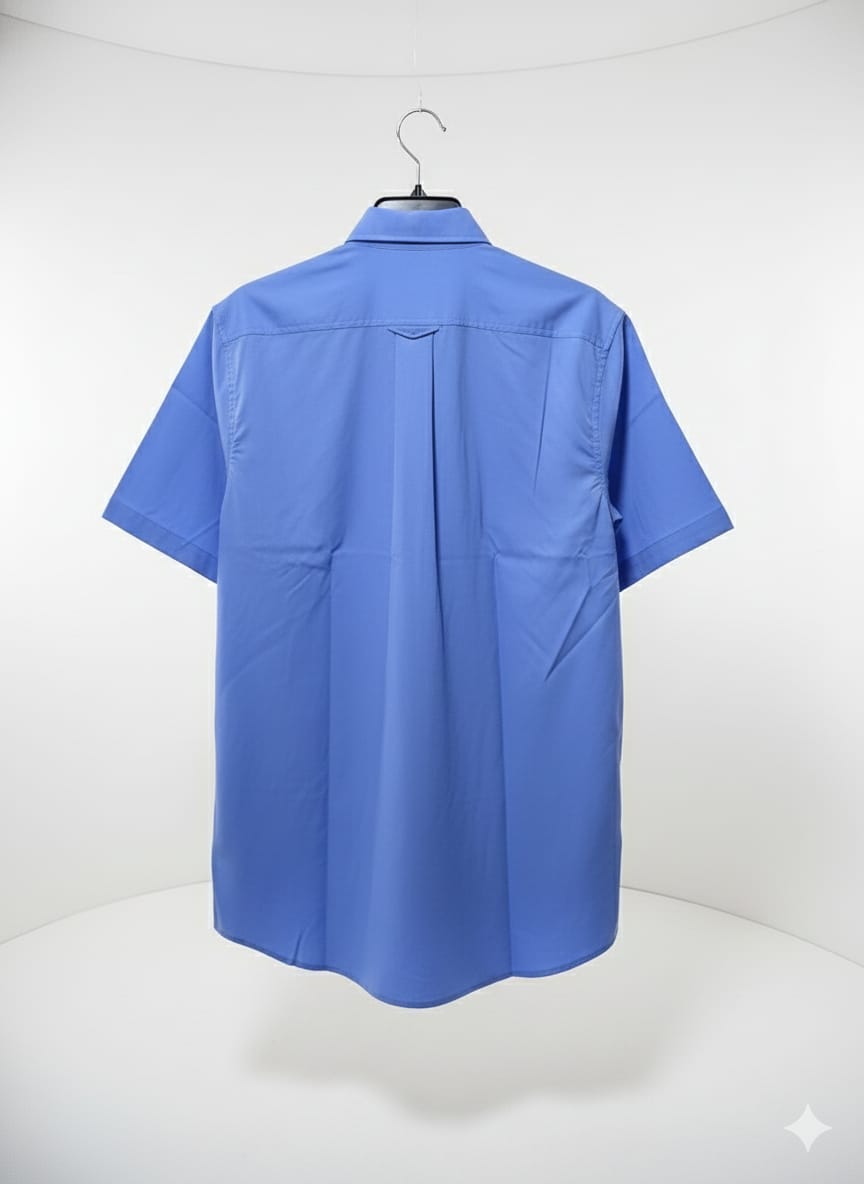 Camisa de manga corta Industrial azul claro