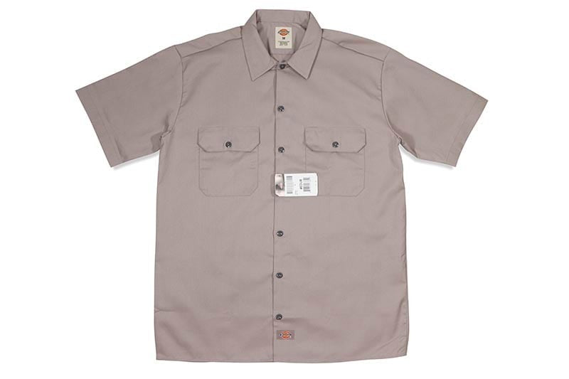 CAMISA DE TRABAJO DE MANGA CORTA DICKIES PLATA