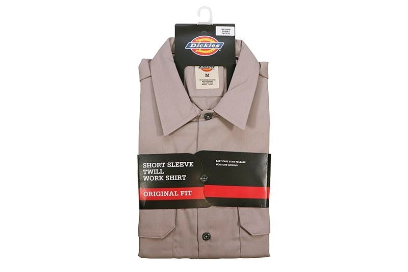 CAMISA DE TRABAJO DE MANGA CORTA DICKIES PLATA