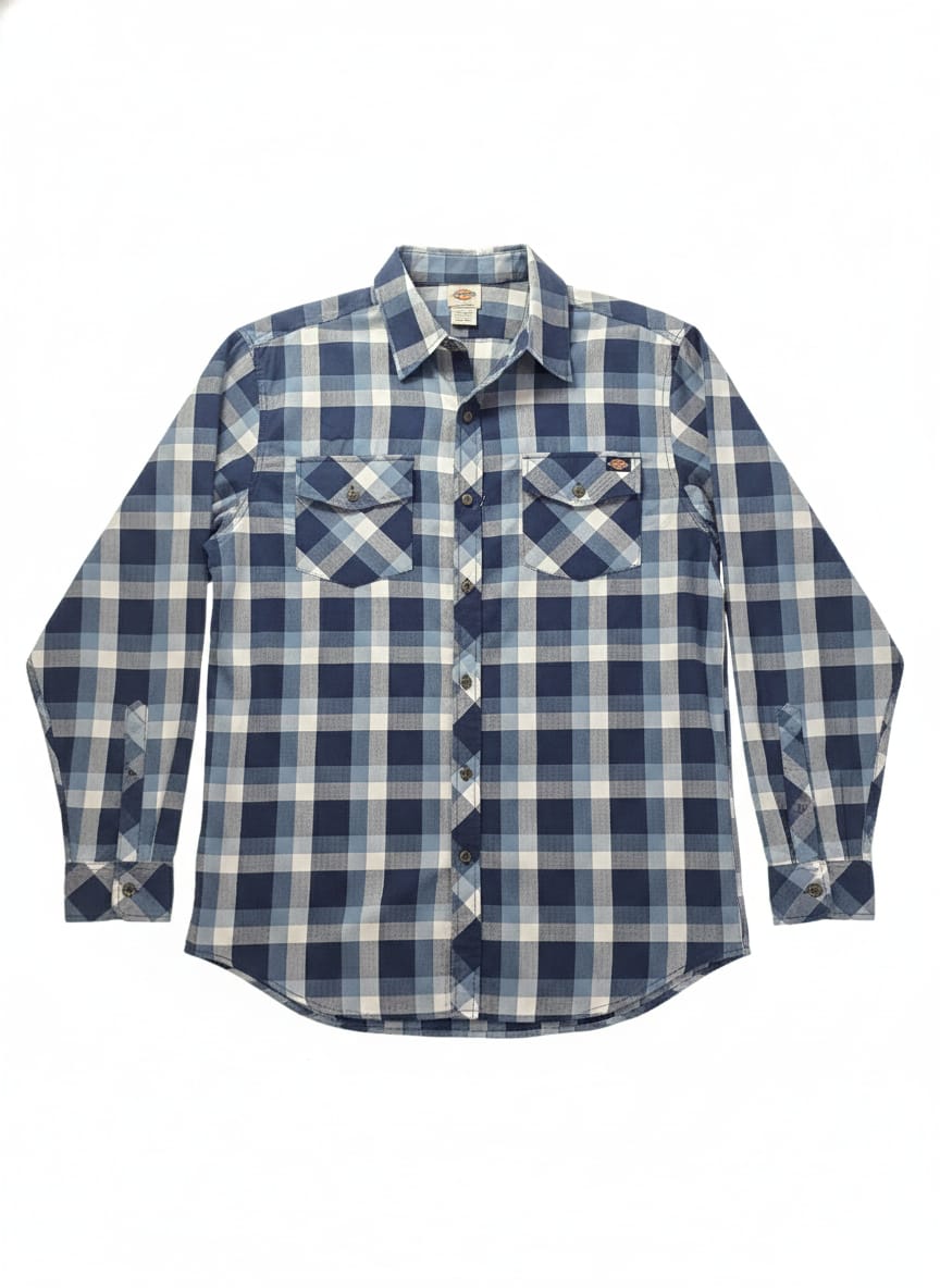 CAMISA DICKIES ESPIGA MANGA LARGA PARA HOMBRE