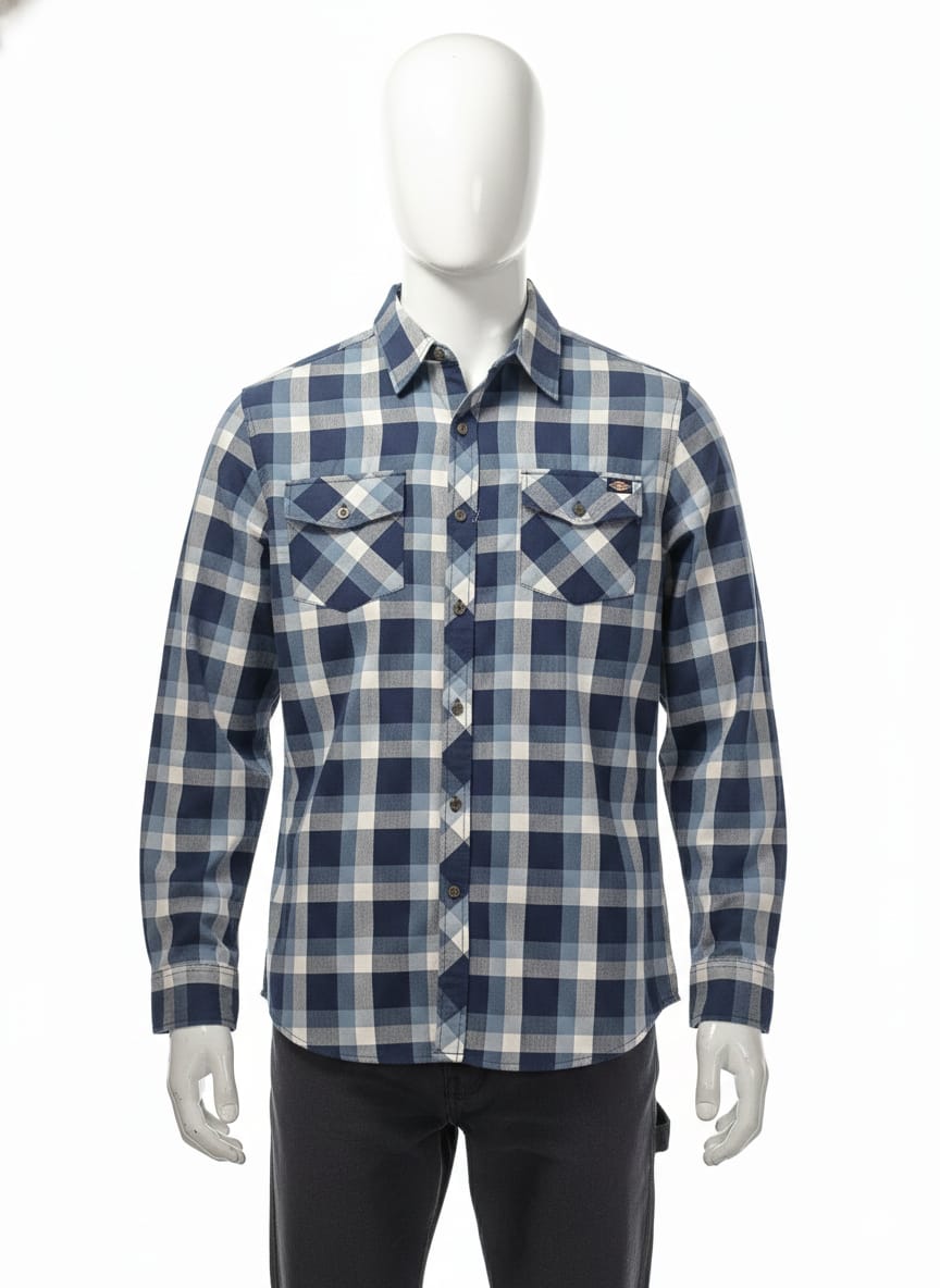 CAMISA DICKIES ESPIGA MANGA LARGA PARA HOMBRE