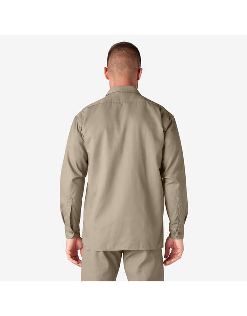 Camisa de trabajo de manga larga DICKIES color arena del desierto