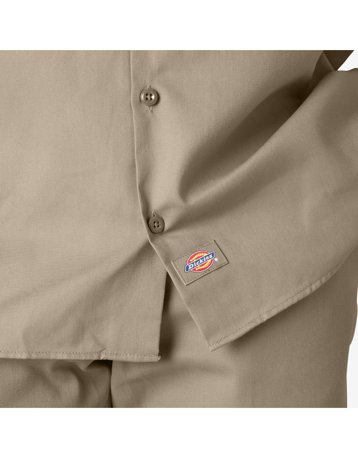 Camisa de trabajo de manga larga DICKIES color arena del desierto