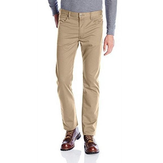 Pantalón de 5 bolsillos, corte ajustado y pierna cónica