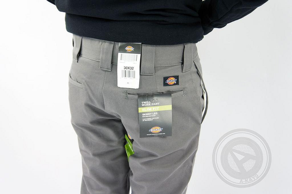 PANTALON DE TRABAJO DICKIES PARA HOMBRE CON BOLSILLOS COLOR GRIS GRAVA