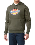 POLERA CON CAPUCHA DE FELPA LOGO FLEECE DICKIES HOMBRE -VERDE MILITAR