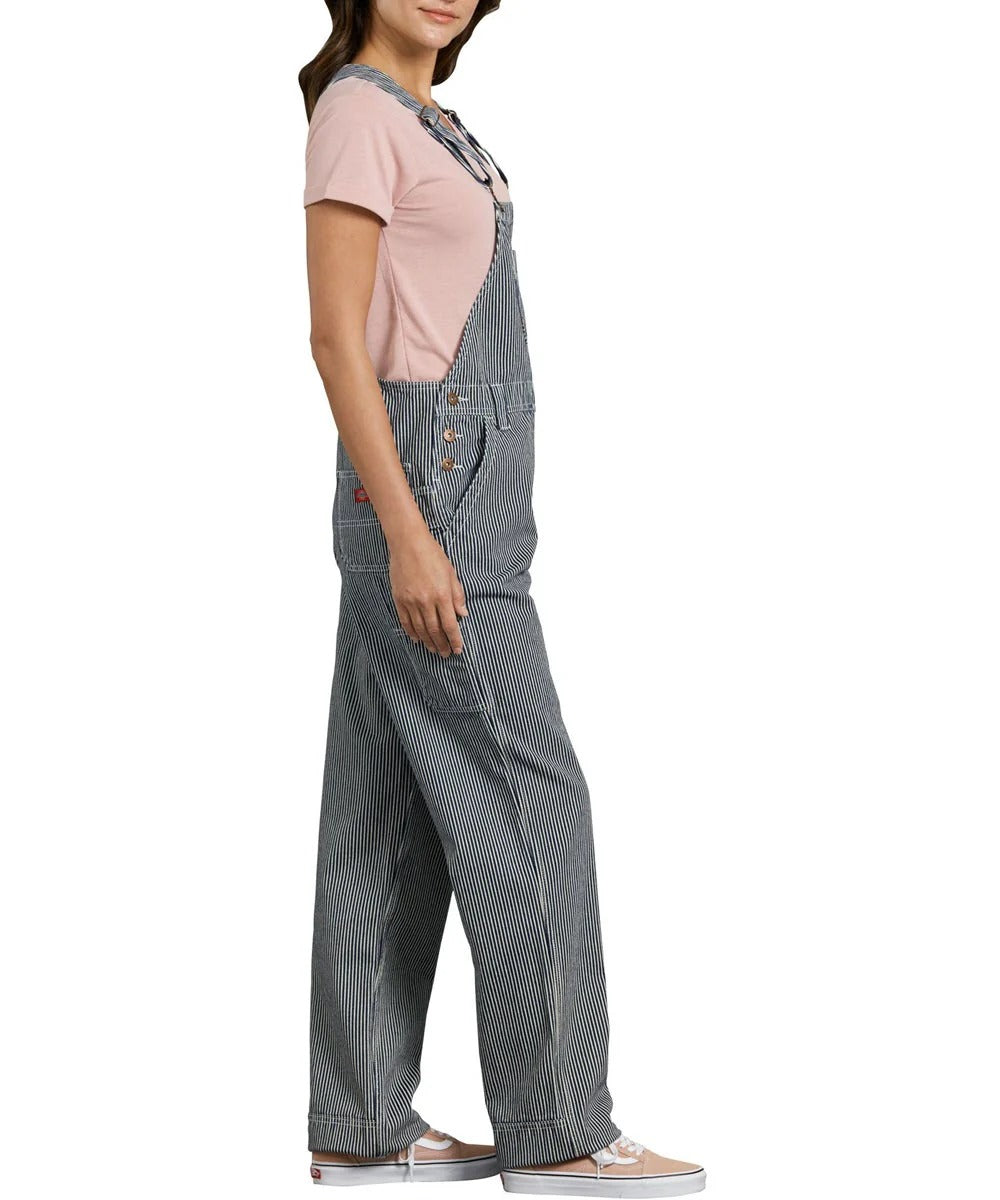 OVEROL DICKIES MUJER COLOR BLANCO AZUL A RAYAS