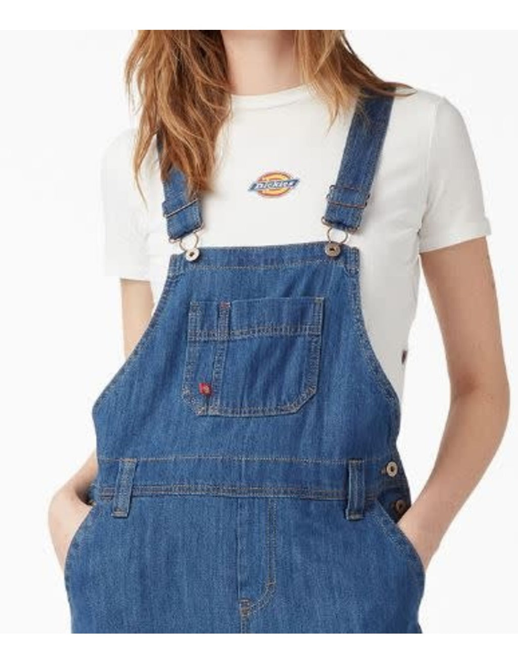 OVEROL DICKIES MUJER COLOR  AZÚL MEDIO Stonewashed