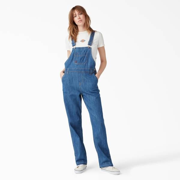 OVEROL DICKIES MUJER COLOR  AZÚL MEDIO Stonewashed