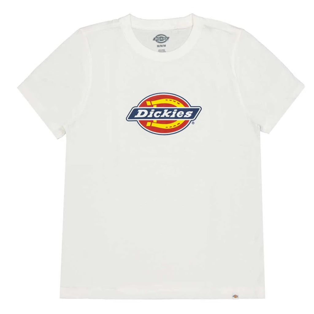 POLO LOGO DICKIES MUJER MAGA CORTA BLANCO CLASICO