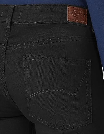 PANTALÓN DICKIES MUJER JEAN PERFECT SHAPE SKINNY LEG STRETCH NEGR LAVADO