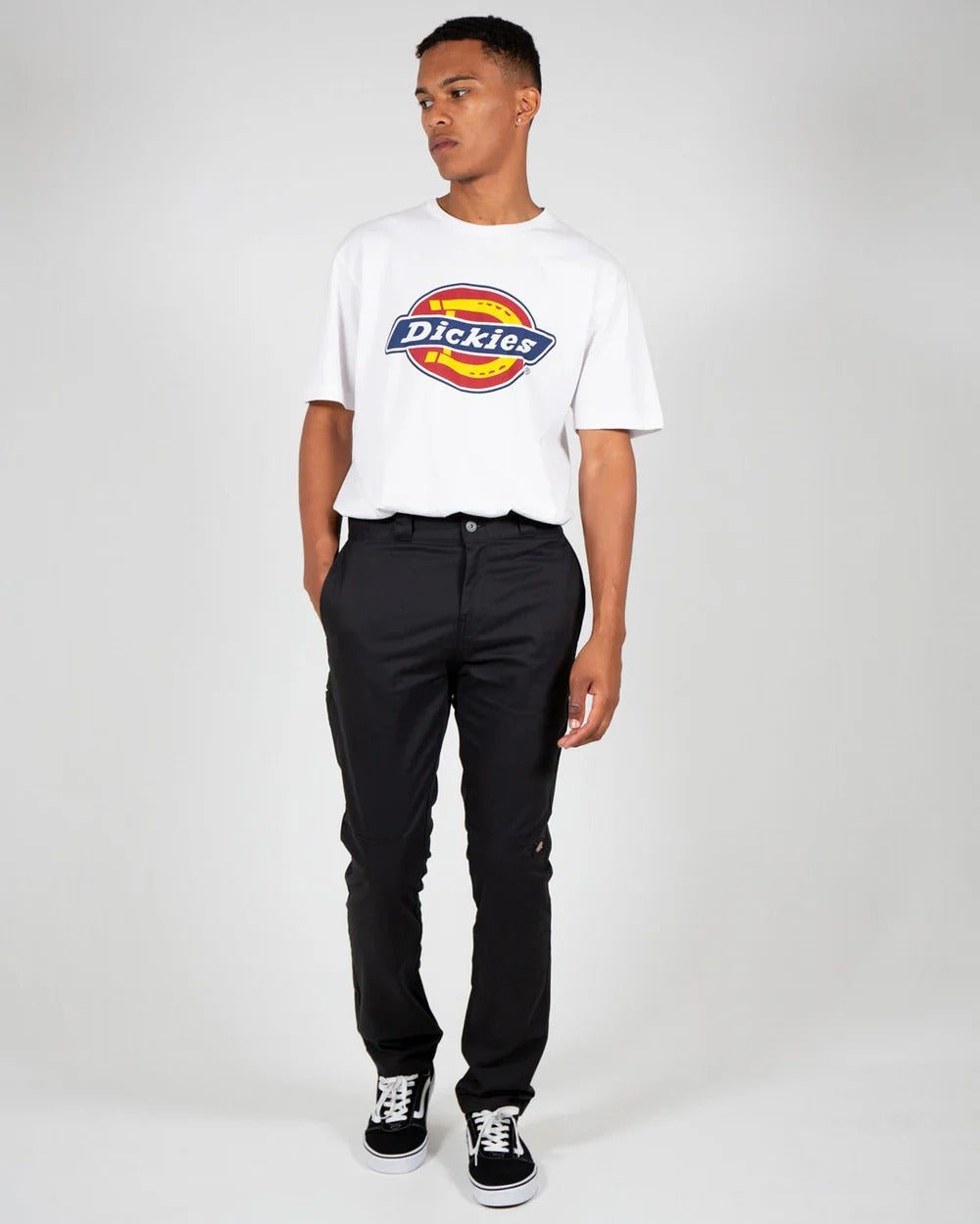Pantalon Dickies Skinny Ajustados Con Doble Rodilla Negro
