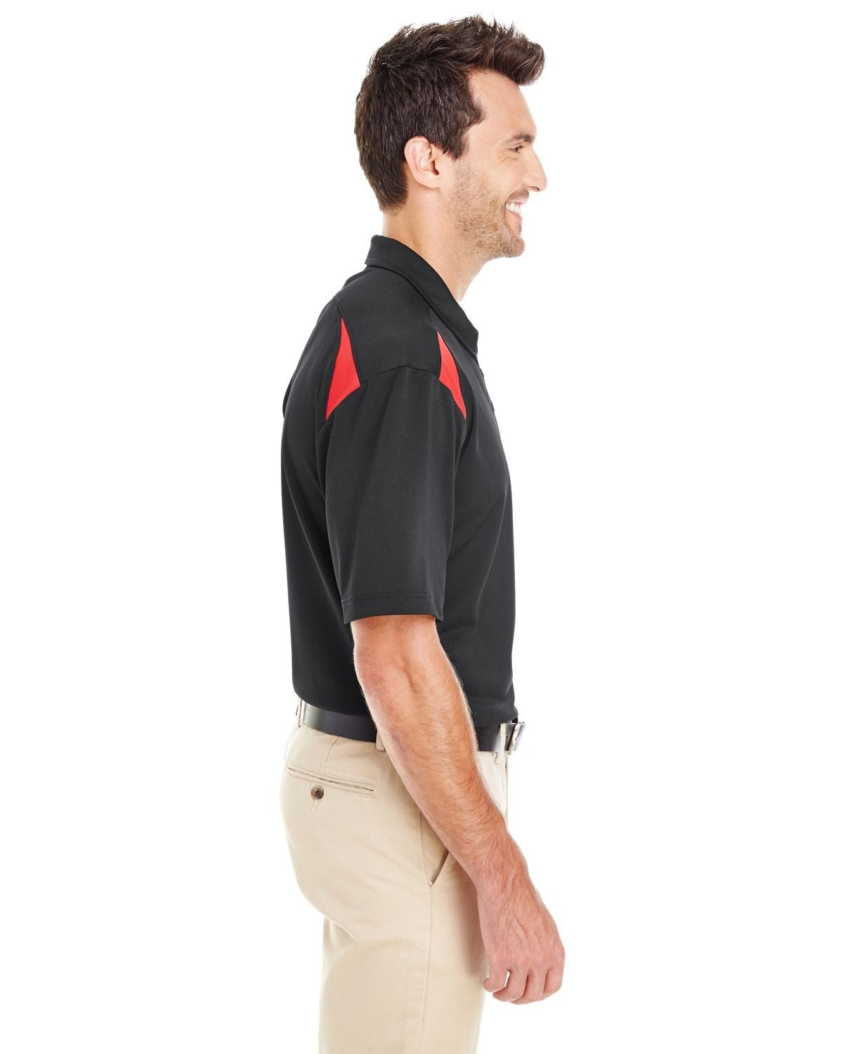 CAMISERO MANGA CORTA DICKIES PARA HOMBRE COLOR NEGRO CON DETALLES ROJOS