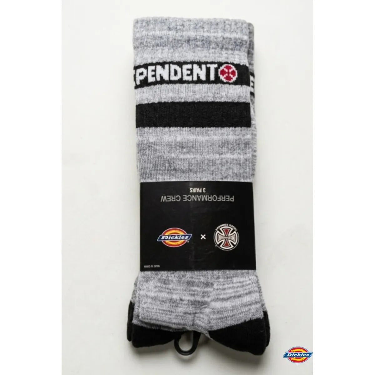 MEDIAS HOMBRE DICKIES X INDEPENDENT CREW ASSORTMENT PACK  DE 3 MEDIAS GRIS SURT 6/12