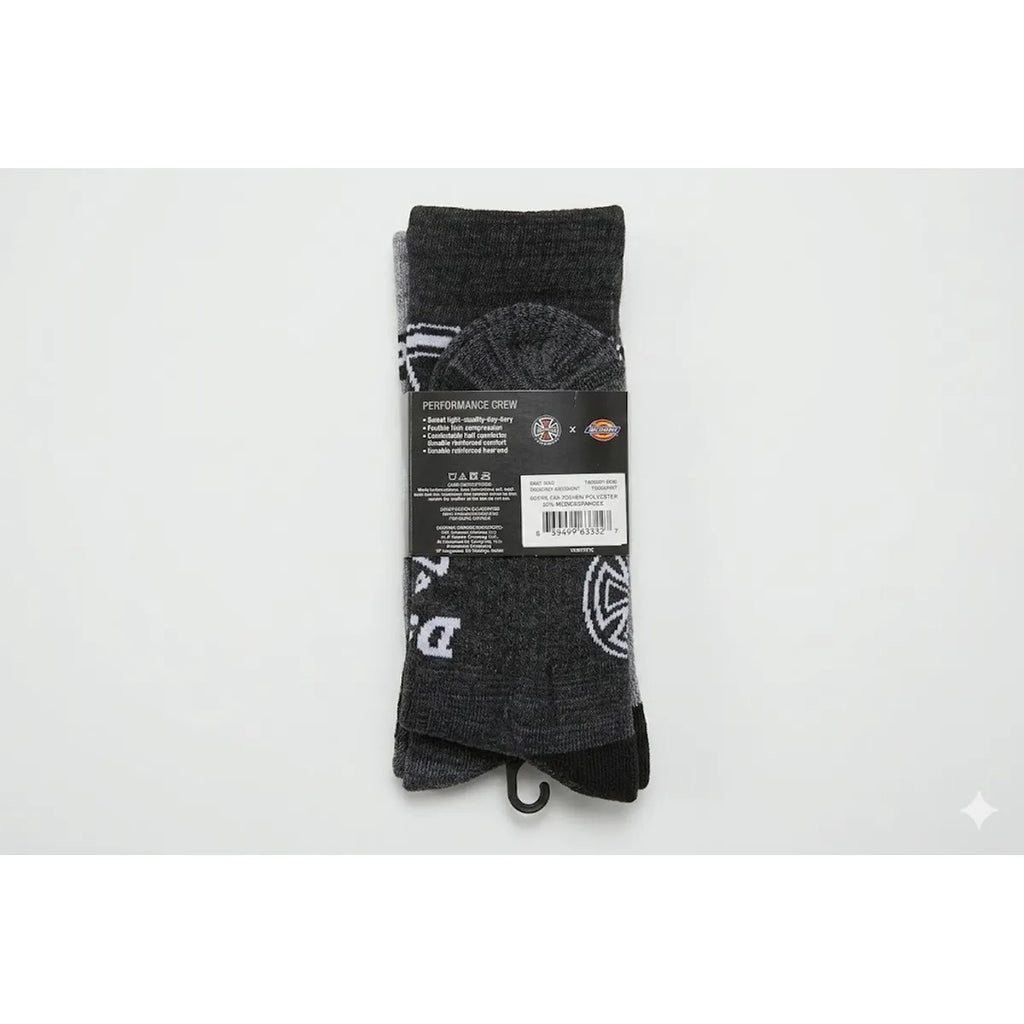 MEDIAS HOMBRE DICKIES X INDEPENDENT CREW ASSORTMENT PACK  DE 3 MEDIAS GRIS SURT 6/12