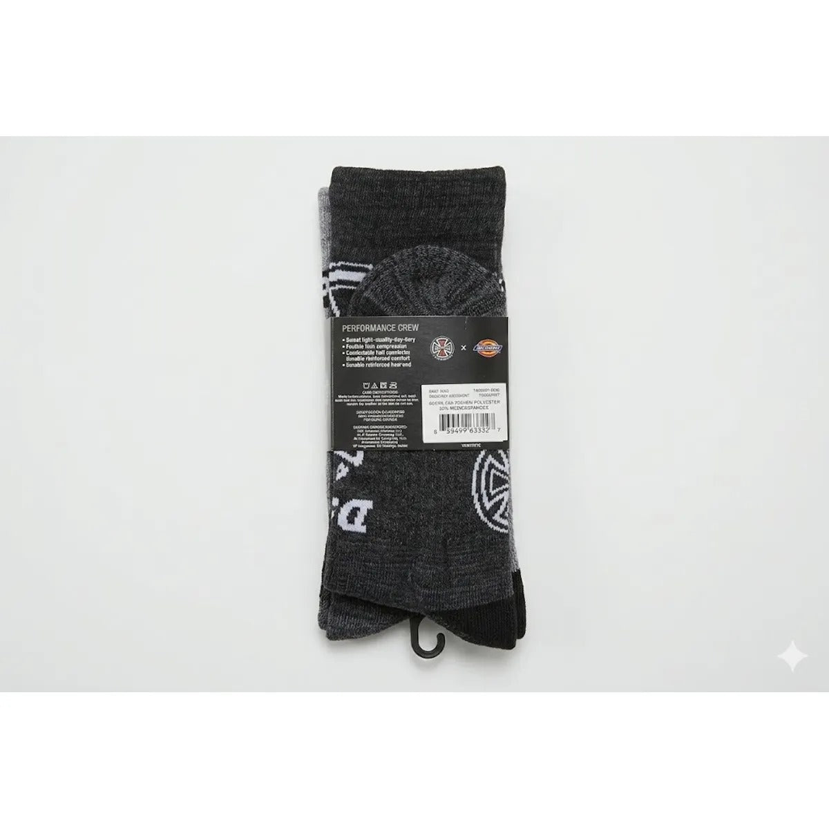 MEDIAS HOMBRE DICKIES X INDEPENDENT CREW ASSORTMENT PACK  DE 3 MEDIAS GRIS SURT 6/12