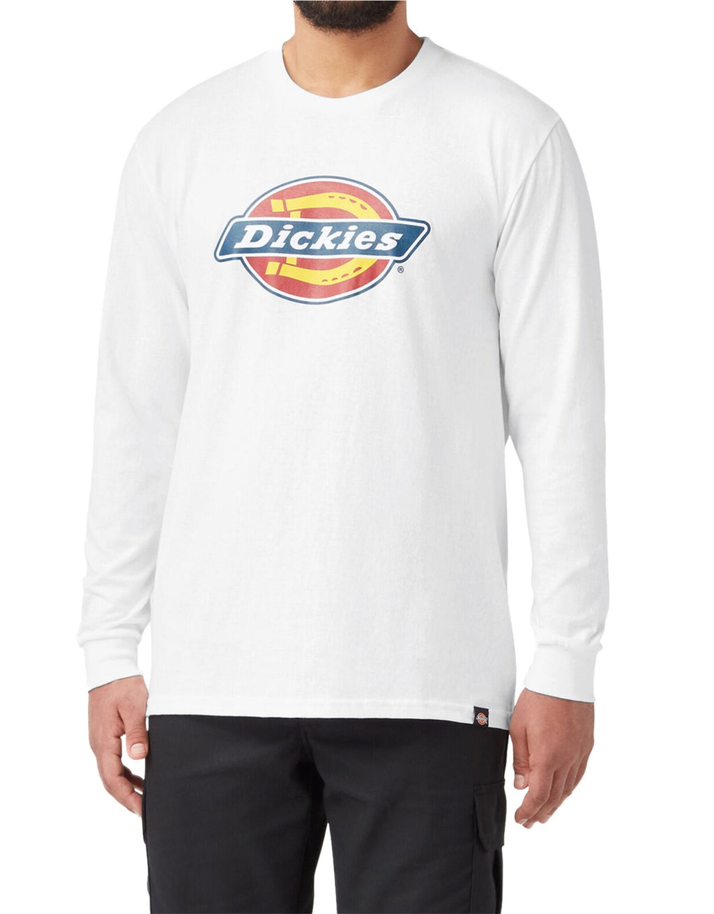 POLO DICKIES HOMBRE GRAFICO MANGA LARGA AJUSTE REGULAR- BLANCO  WL45AAWH
