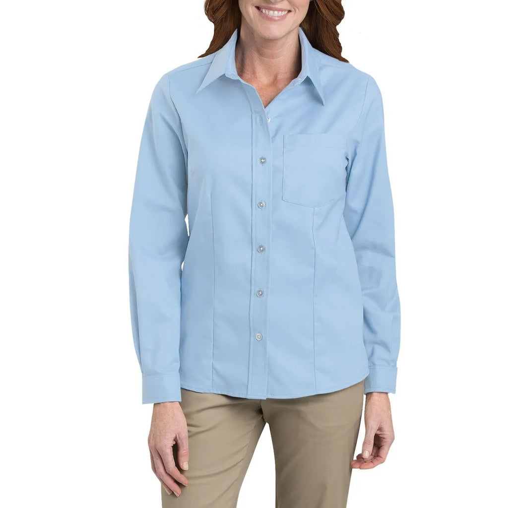 CAMISA DICKIES DE DAMA  manga larga OXFORD Color luz azúl (LB)