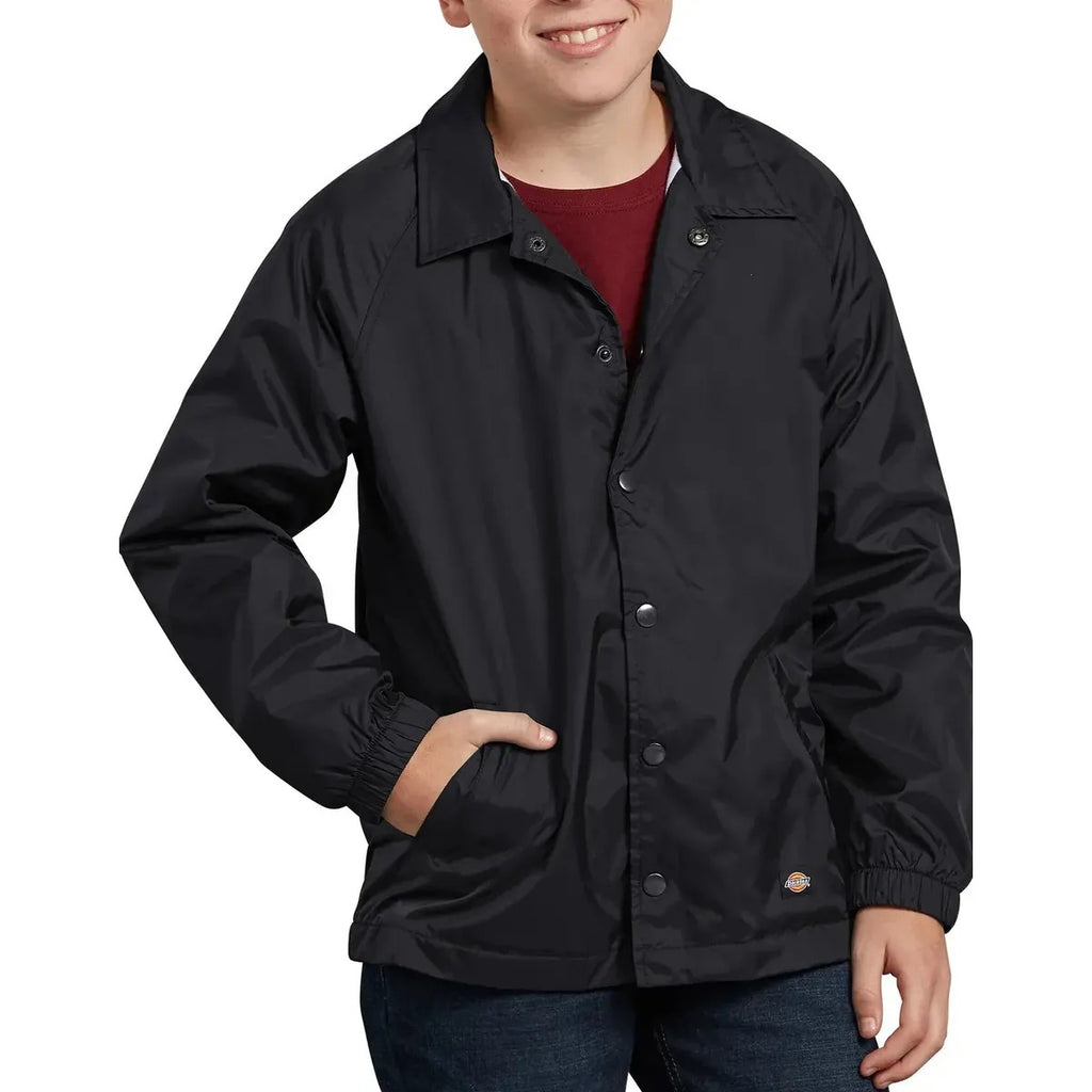 CASACA PARA NIÑO DICKIES NYLON CIERRE FRONTAL- NEGRO