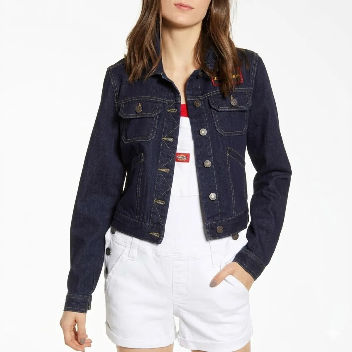 CASACA JEAN CONVOY DICKIES MUJER - DARKRINSE J4003RDDRN