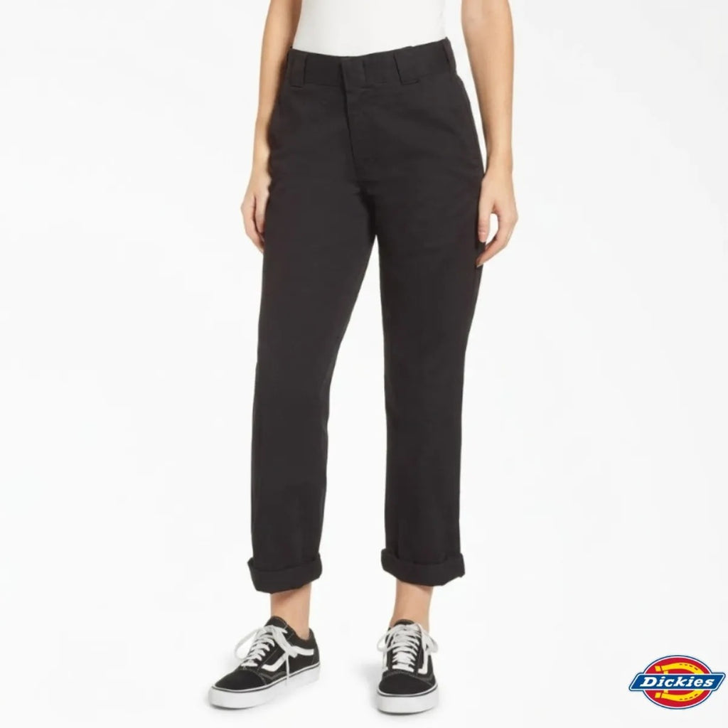 PANTALÓN CROPPED TWILL DICKIES NEGRO - MUJER