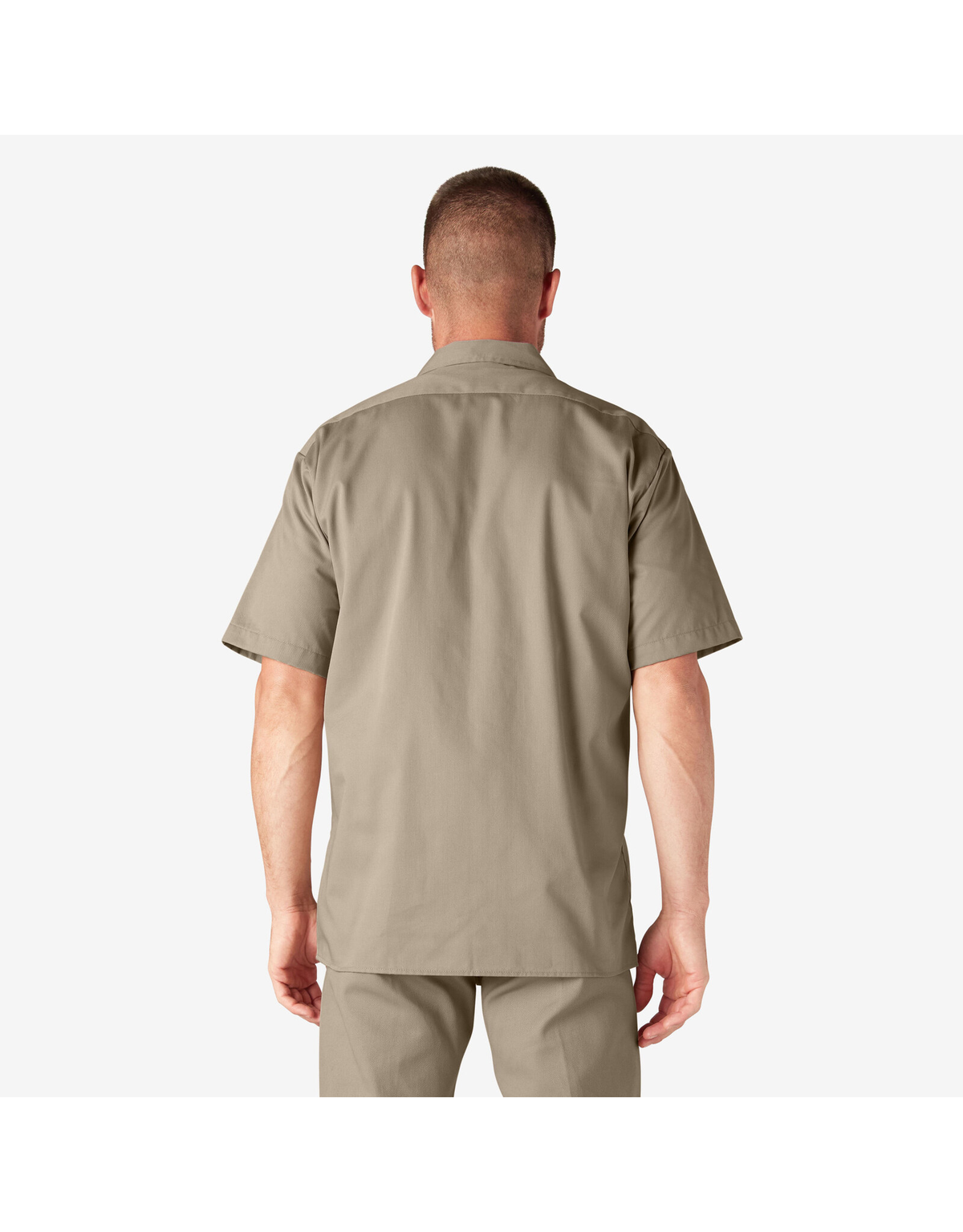 Camisa de trabajo de sarga de manga corta Dickies caqui desierto