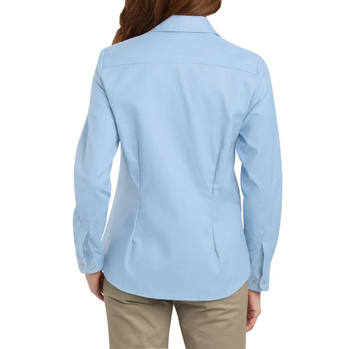 CAMISA DICKIES DE DAMA  manga larga OXFORD Color luz azúl (LB)