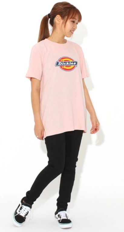 POLO  LOGO DICKIES MUJER MANGA CORTA - ROSA LOTO