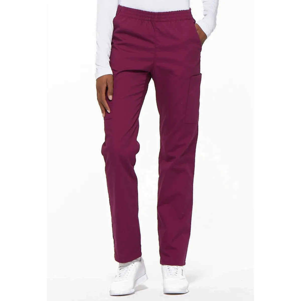 PANTALÓN MEDICO CARGO FIT EDS SIGNATURE - MUJER ROJO VINO