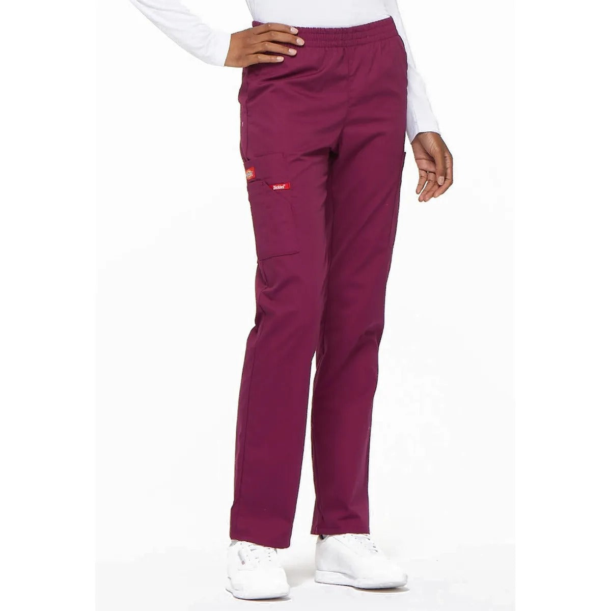 PANTALÓN MEDICO CARGO FIT EDS SIGNATURE - MUJER ROJO VINO